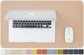 Leather Desk Mat - Small Non-Slip PU Desk Pad for Office and Home - Desk Organization and Accessories - Ideal for Large Mouse Pad and Small Desk Mats on Top of Desks (Apricot,23.6"x 13.8") by HOMIEAZICOZI
