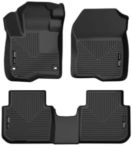 Husky Liners Weatherbeater Floor Mats | Fits 2024-2026 Honda CR-V (Includes Hybrid Models) | Front & 2nd Row, 3-pc Black - 99411 by HuskyLiners%C2%AE