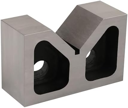 HFS(R) Cast Iron V-Block Set, 2-Piece Matched Machinist V Blocks, 6 X 3-1/8 X 2-1/2 Inch, Precision Ground for Machining, Inspection & Setup - Image 3
