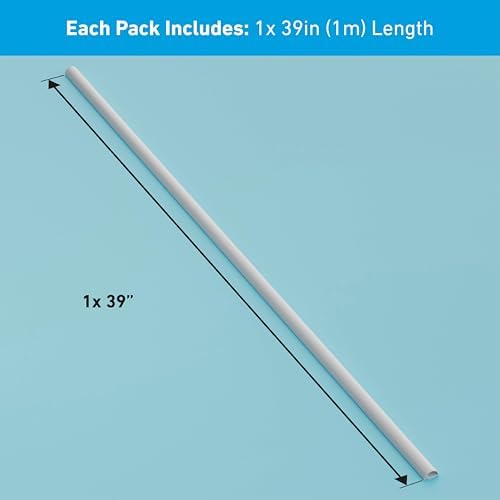 D-Line Half Round Cord Hider, Patented Cable Cover, Hide TV Wall Mount Wires, Raceway for Cords, Decorative Wire Covers, Paintable, Adhesive Cable Concealer, 1x 0.78in W x 0.39in H x 39in L,White - Image 4