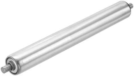 MECCANIXITY Stainless Steel Conveyor Roller 1.5" Diameter 12" Length Gravity Transmission Replacement Part Galvanized End (Silver) by MECCANIXITY