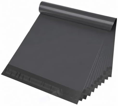 Fuxury Poly Mailers 12X15.5" 100 Pack,Shipping Bags For Clothing,Dark Grey by Fuxury