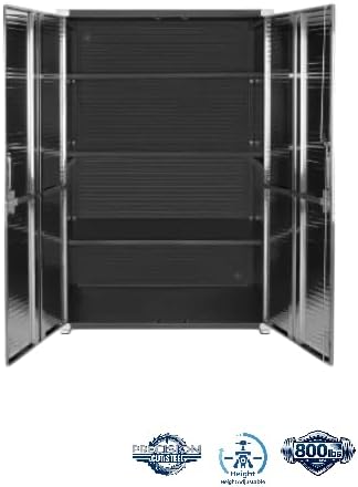 Heavy-Duty Commercial Storage Cabinet (Satin Graphite Black, 48" W x 24" D x 72" H) - Image 5