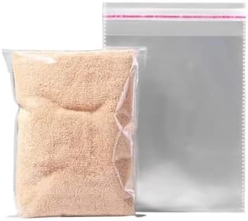 100 Pieces (9x12 Inch) Clear Plastic Bags for Packaging, Clothing & T-Shirts Strong Packing Self Adhesive Cellophane Bag - Image 4