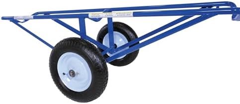 Vestil CARPET-45 Portable Carpet Dolly with Pneumatic Wheels 61 In. x 26 In. x 20 In. 500 Lb. Capacity Blue - Image 3
