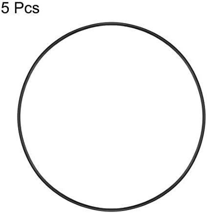 uxcell Nitrile Rubber O-Rings 195mm OD 188mm ID 3.5mm Width, Metric Nitrile Rubber Sealing Gasket, Pack of 5 - Image 2