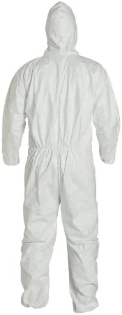 DuPont Tyvek TY127S Disposable Coverall with Respirator-Fit Hood and Elastic Cuff, White, 3X-Large - Image 3