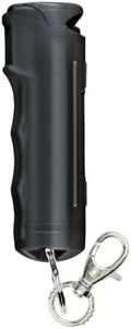 SABRE Pepper Spray with Fast Flip-Top Safety & Snap‑Clip Keychain for Self Defense - Maximum Police Strength OC with UV Marking Dye, 10‑Sec. Spray, 14-ft Range, Finger Grip, Made in USA, 0.54 fl oz by SABRE