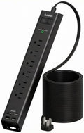 Power Strip Surge Protector with 6 AC Outlets 4 USB Ports (2 USB-C) by Addtam