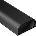 Large Cord Hider - 47in Wire Hiders for TV on Wall, Paintable Cable Hider, X-Large Cable Management Kit, Cord Hiding for Wall, W1.6in H0.8in, Black by Yecaye