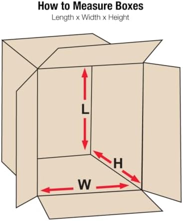 Aviditi 121218 Corrugated Cardboard Box 12" L x 12" W x 18" H, Kraft, for Shipping, Packing and Moving (Pack of 25) - Image 2