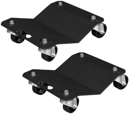 Big RED Wheel Dolly: Tire Stake with Brakes and Vehicle Tire Dolly Cart with (4) Wheels for Moving Cars and Repair, 3000 lbs Capacity, 2 Pack by BIGRED