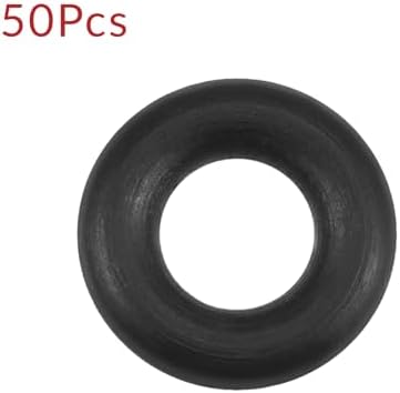 Nitrile Rubber O-Rings 7.15mm OD 3.55mm ID 1.8mm Width, Metric Sealing Gasket for Plumbing, Gas, Automotive and Faucet Repair, Pack of 50 - Image 2
