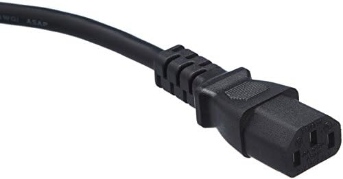 Amazon Basics Computer Monitor TV Replacement Power Cord - 15 ft, Black, 24 Count Total - Image 2