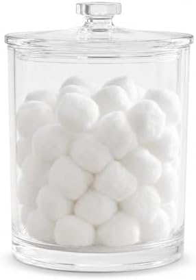 ForPro 60oz Clear Acrylic Apothecary Jar with Lid, 7.75" x 5" Canister by ForProProfessionalCollection