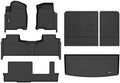 HAFIDI® Floor Mats & Cargo Liner & Seatback Cargo Set Fit for Chevrolet Chevy Tahoe & GMC Yukon 2021-2025 2026 (Not fit XL) (8 Seats) All Weather TPE Car Full Set Liners Custom Accessories-Black by HAFIDI