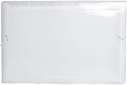 JAM PAPER Accordion Folders - 13 Pocket Plastic Expanding File - Legal Size - 10 x 15 - Clear - Sold Individually - Image 2