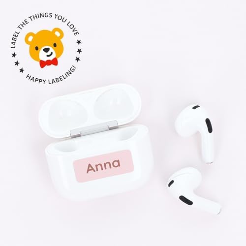 TeddyLabels - Clothing Labels for Nursing Home (180) – Self-Adhesive Name Tags for Clothes and Personal Items. Personalized Labels for Daycare, Nursing Homes, and Laundry Use - Baby Pink - Image 7