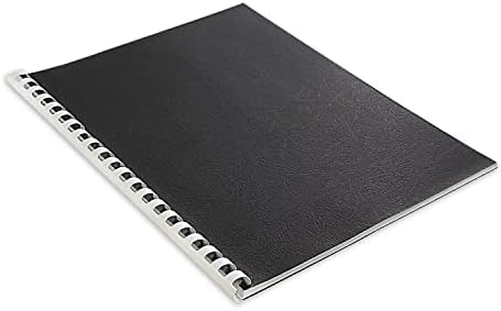 RAYSON 8.5" x 11" Black Leather Texture Binding Covers, 12 Mil Thick, 230gsm Paper, Un-Punched, Letter Size, 100 Pack - Image 6