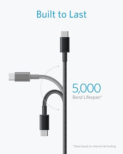 Anker USB C to USB C Cable, 60W Fast Charging Cable (2-Pack, 6 ft, Black) - Image 3