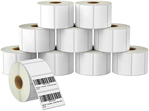 BETCKEY 2.25" x 1.25" (57 mm x 32 mm) Thermal Labels, [10 Roll/10000 Label] by BETCKEY