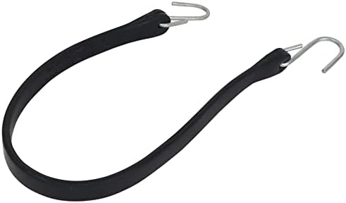 Bungee Strap Cords with Hooks 21”-10PACK Heavy Duty Rubber Tarp Straps with Crimped S Hooks for Securing Truck, Cargo, Tarps in Extreme Weather, 1.5X Max Stretch & 185 LBS Max Load Capacity - Image 3