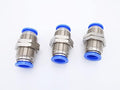 Push to Connect Fitting 1/2" Tube OD, Pneumatic Bulkhead Union by IVLPHA