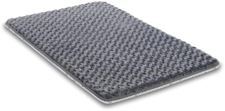 Small Dog Bed for Crate, High Resilience Foam Pad Mat Bed, 23x17, Dark Grey by WAYIMPRESS