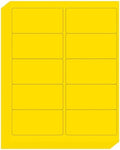 LLIKED 2" x 4" Neon Fluorescent Yellow Labels 300 Labels 30 Sheets by LLIKED