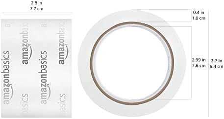 Amazon Basics 2.83 Inch Wide Packing Tape, Fits 3-Inch Dispensers, Crystal Clear, Low Odor, for Moving, Storage, Shipping and Sealing Boxes, 54.6 Yards, 6-Pack - Image 4
