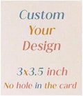 100 pcs Custom No Hole Hang Tags,Personalized Your Logo and Text Price Tags Jewelry Hang Tags Labels (3x3.5 inch) by Printyourdream
