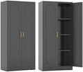 Steeloong 60"Metal Pantry Storage Cabinet with Doors & 3 Adjustable Shelves by Steeloong