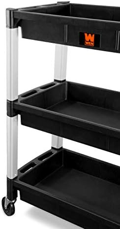 WEN 73163 Three-Tray 300-Pound Capacity Triple Decker Service and Utility Cart - Image 5