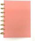 Talia Discbound Notebooks, Planner, Customizable, With 1" Gold Discs (Salmon, Junior (5.5in x 8.5in)) by Talia