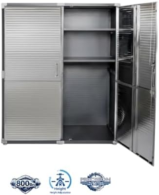 Heavy-Duty Commercial Storage Cabinet (Satin Graphite Black, 60" W x 24" D x 72" H) - Image 4
