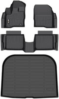 AIPOIL® Floor Mats & Cargo Liner Set for 2010-2019 Ford Taurus All Weather Protection TPE Anti-Slip Automotive Full Set Custom Car Mats Accessories - Black by AIPOIL