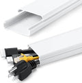 ZhiYo Cord Hider for Wall Mounted TV 34in, White Cord Cover 2inW x 0.7inH by ZhiYo