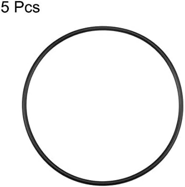 uxcell Nitrile Rubber O-Rings 87.8mm OD 82.5mm ID 2.65mm Width, Metric Nitrile Rubber Sealing Gasket, Pack of 5 - Image 2