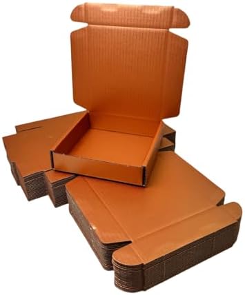 50 Pack 5.1x5.1x1.2 in Copper Shipping Boxes - Image 3