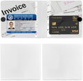Ziciner 2PCS Car Registration and Insurance Holder, 5.2"× 4.7" Premium Auto Glove Box Organizer with Closure, Essential Vehicle Document Holder for Card, Driver License (White) by Ziciner