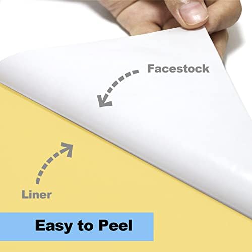 100 Sheets Full Sheet Labels with Back Slit 8.5"x11" - Image 4