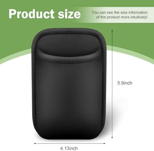 Car Seat Side Storage Pouch, Automotive Interior Phone Holder Organizer, Vehicle Gap Storage Bag for Small Items, Universal for Most Cars (Black) - Image 2