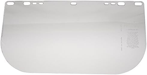 Jackson Safety Faceshield Window for Jackson Safety Headgear, 8" x 15.5" x 0.04", PETG, Unbound, Clear (Case of 12), 29104 - Image 2