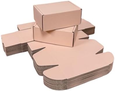 50 Pack 5.1x3.1x1.6 in Powder Pink Shipping Boxes - Image 4