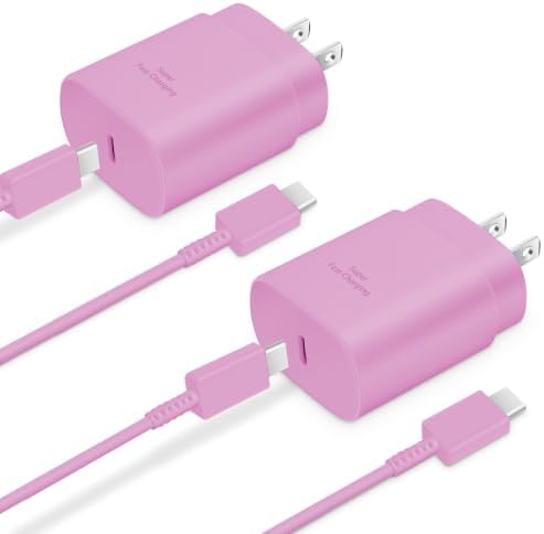 Type C Charger Fast Charging 2-Pack 25W Long 6FT USB C Cable by GUUSMART