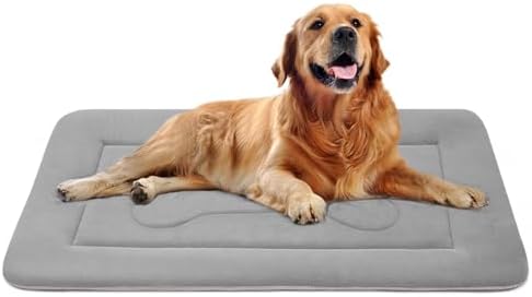 Large Dog Bed Soft Dog Crate Pad Mat 42 in Non-Slip Bottom Washable Dog Sleeping Mattress Pet Beds Cat Beds Kennel Pads by JoicyCoDogBeds
