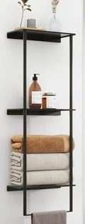 Bethom Towel Racks for Bathroom, 3Tier Towel Storage Organizer, Matte Black by Bethom