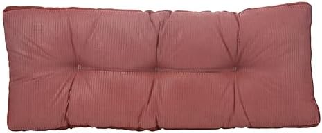Klear Vu The Gripper Non-Slip Tufted Bench Cushion for Indoor Furniture, Assembled in USA, Entryway Storage, Bay Window, Corner Nook or Piano Seat, 43 Inches, Chenille Red - Image 3