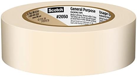Scotch General Purpose Masking Tape, Tan, Tape for Labeling, Bundling and General Use, Multi-Surface Adhesive Tape, 1.41 Inches x 60 Yards, 1 Roll - Image 3