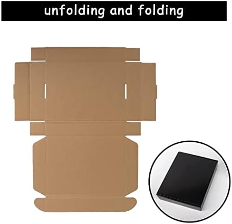 EXYGLO Shipping Cardboard Boxes for Small Business, Packing and Mailing, 11x8x2 - Pack of 25, Black - Image 3
